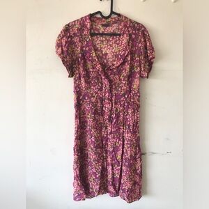 Vintage Left of Center Floral Dress 10 Medium